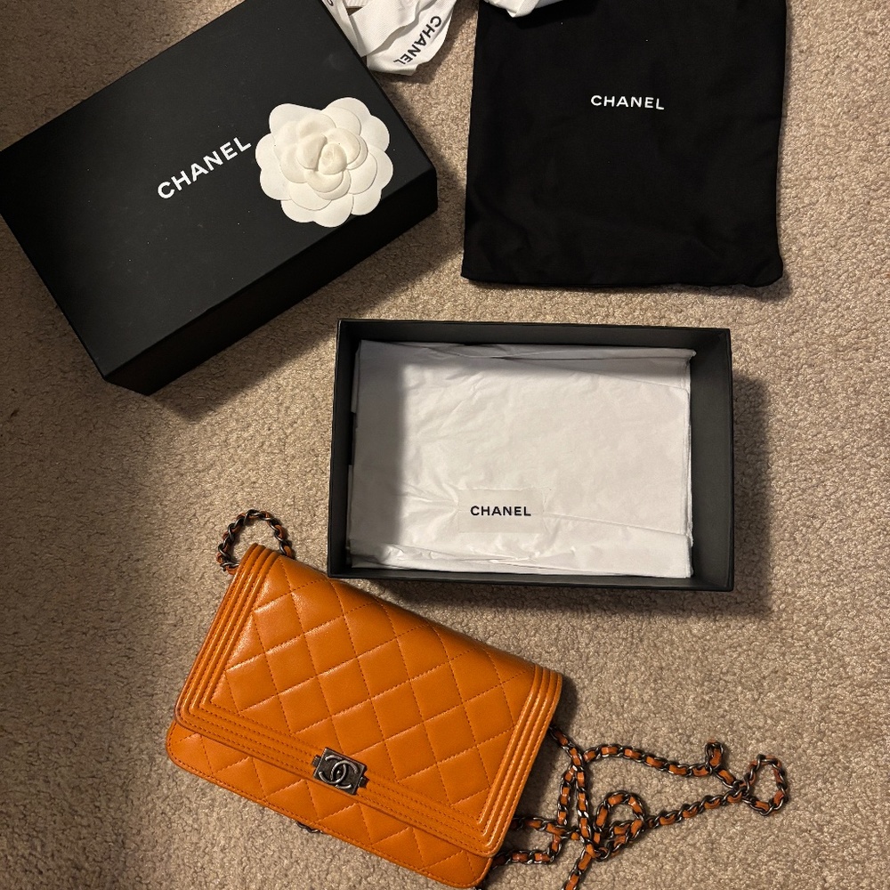 Chanel Boy Wallet on Chain FULL SET